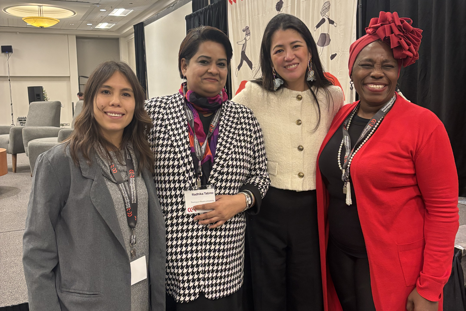 Ximena with attendees at the consultation Building the Communities We Need, 2025
