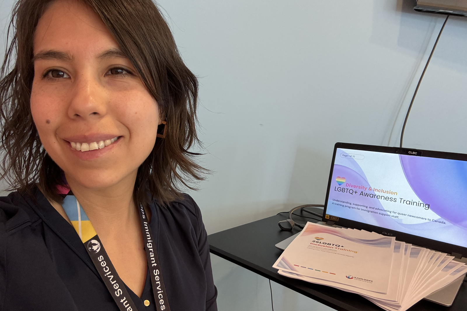 LGBTQ+ Awareness Training during Ximena’s practicum, 2026