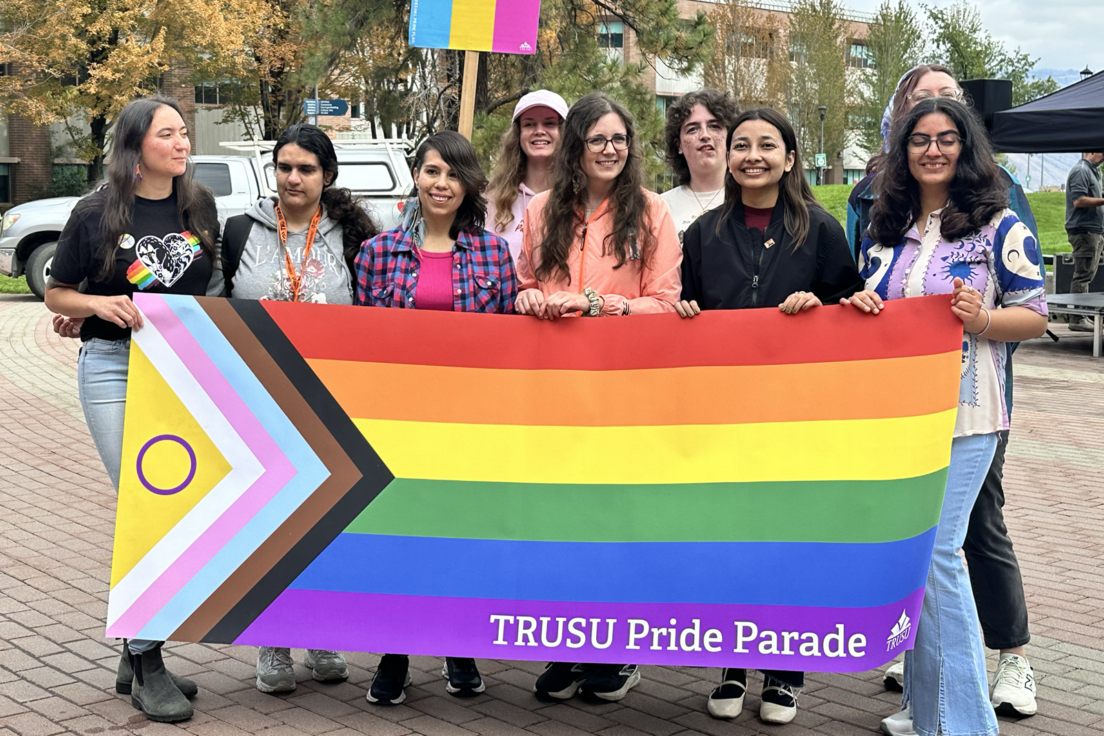 Crowd at the TRUSU Pride Parade, 2026