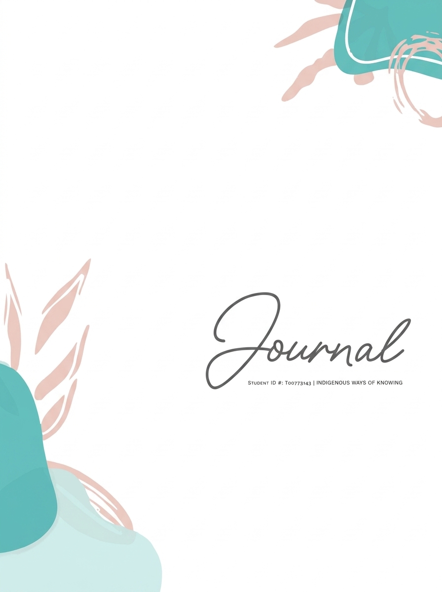 Cover of the reflective journal