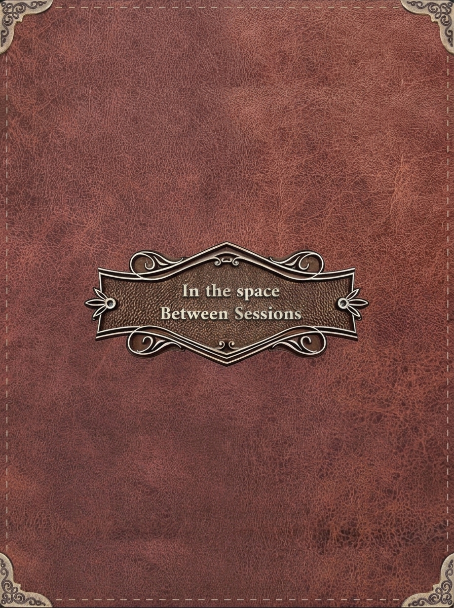 Cover of the scrapbook In the Space Between Sessions
